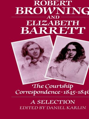 cover image of Robert Browning and Elizabeth Barrett